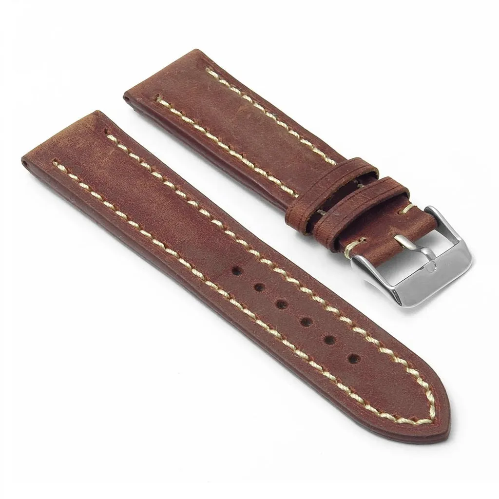 DASSARI Avant Distressed Italian Leather Strap