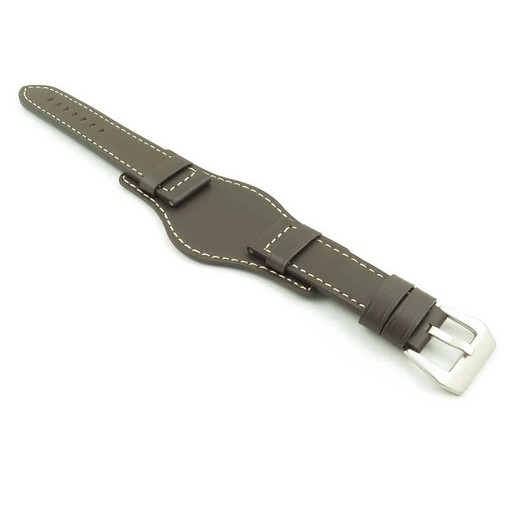 DASSARI Empire Thick Leather Bund Strap