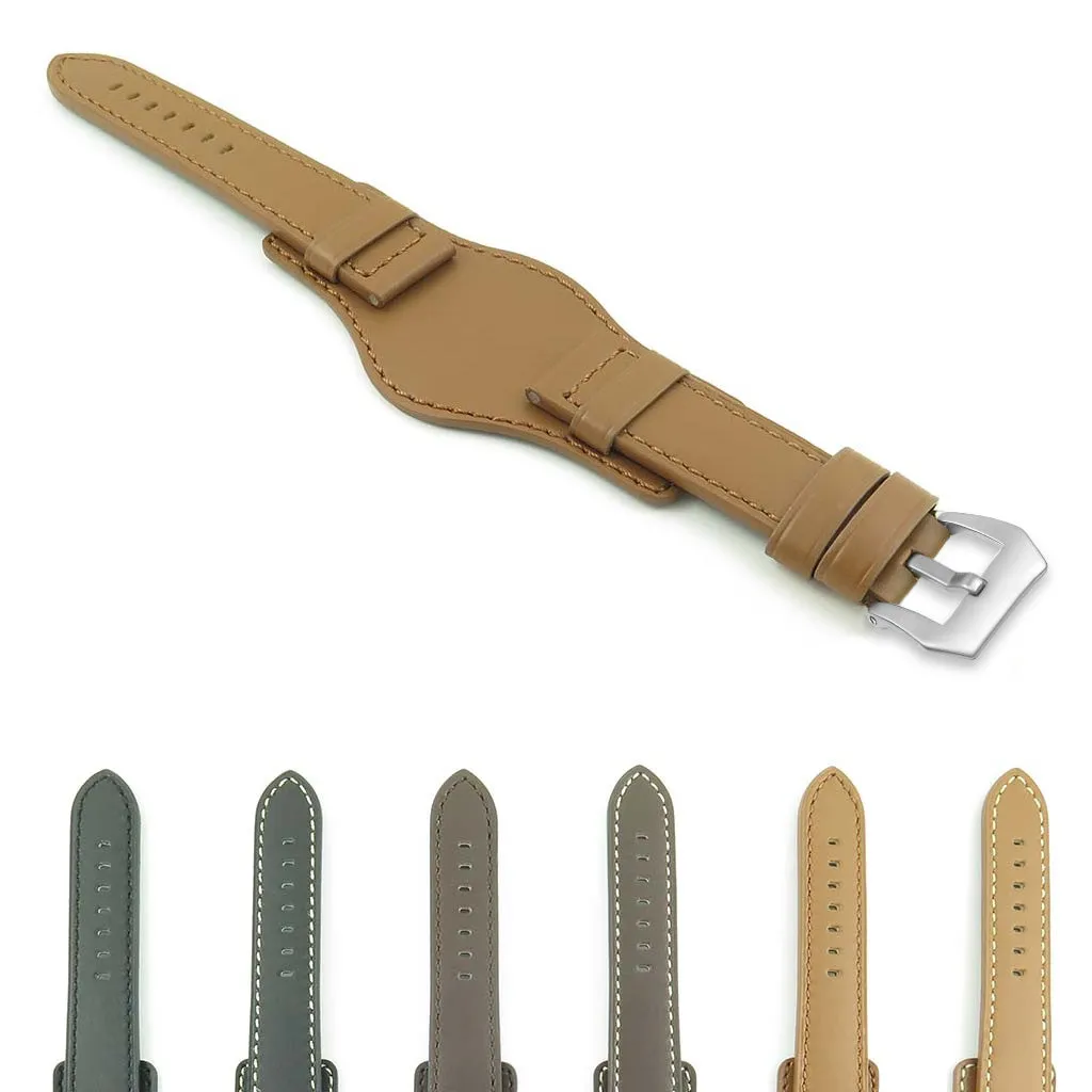 DASSARI Empire Thick Leather Bund Strap
