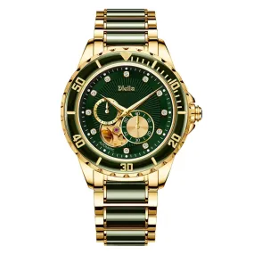 Diellea 6025 Women or Men Clasp Sapphire Dial Japanese Automatic Watch
