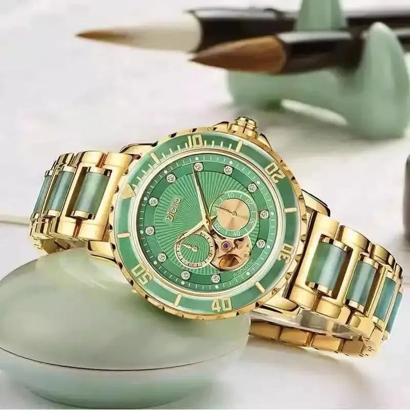 Diellea 6025 Women or Men Clasp Sapphire Dial Japanese Automatic Watch