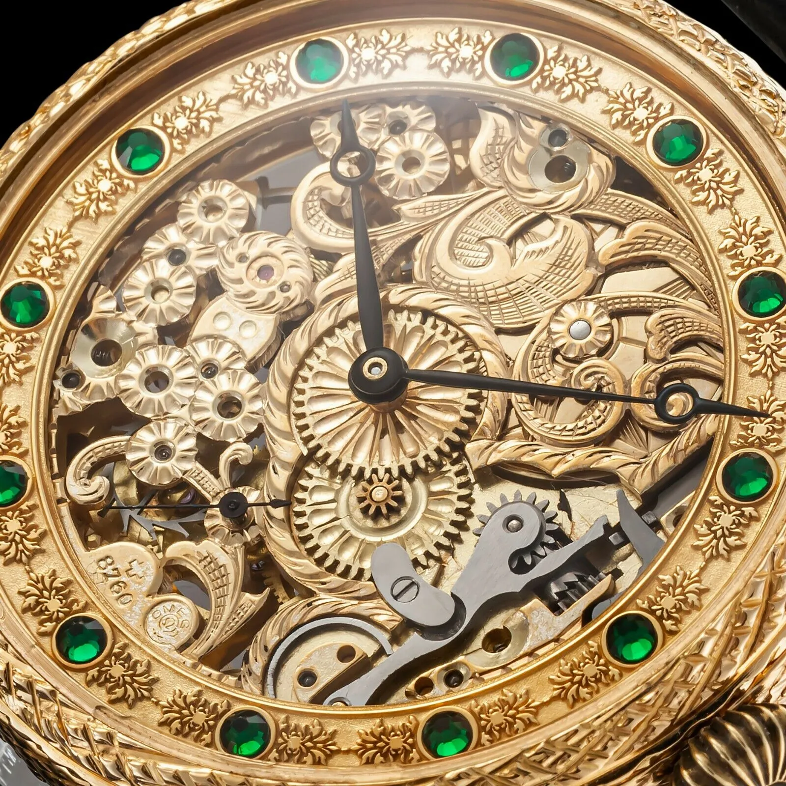 EMERALD Men's Skeletonized Wristwatch fits 1903 Vintage Mechanical Movement