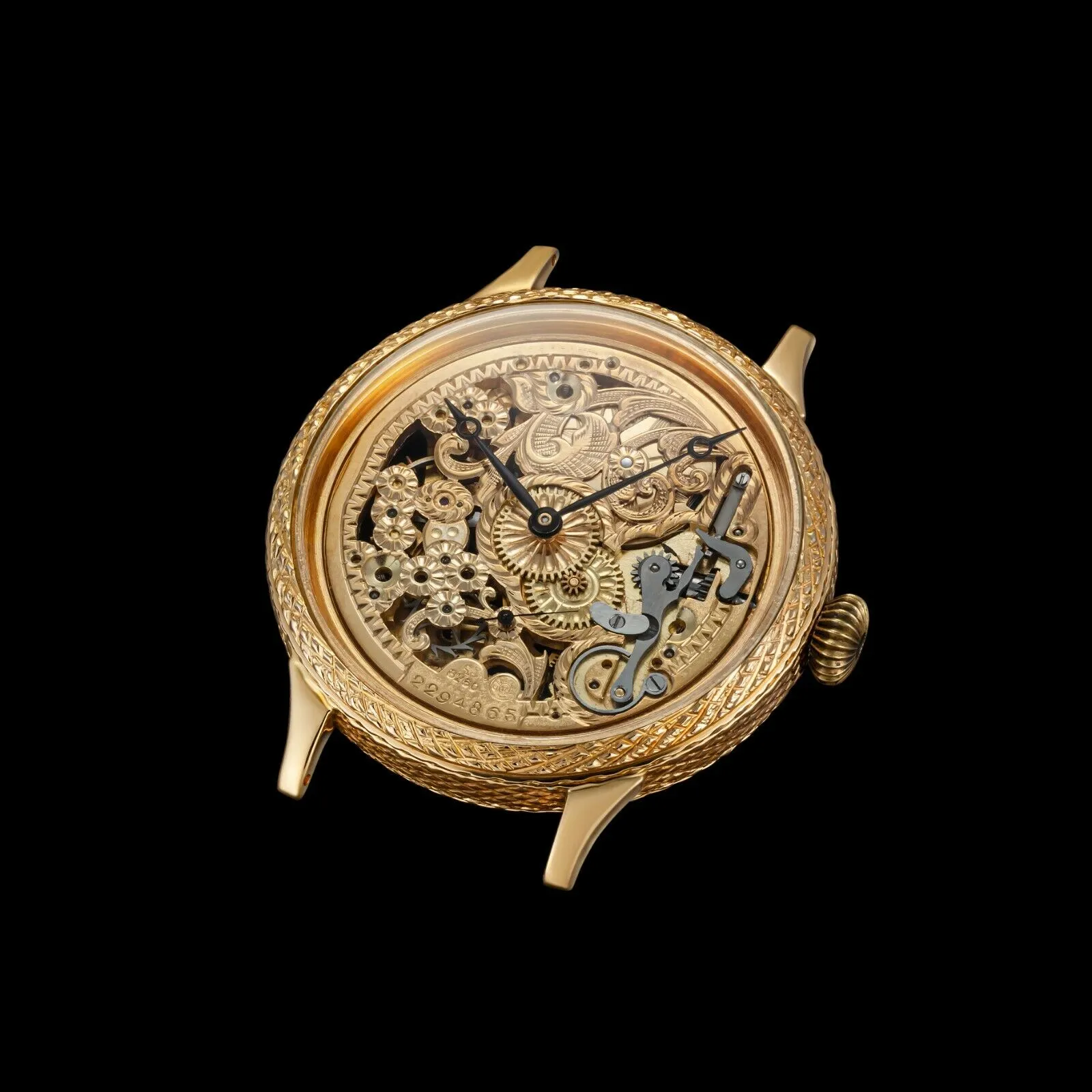 EMERALD Men's Skeletonized Wristwatch fits 1903 Vintage Mechanical Movement