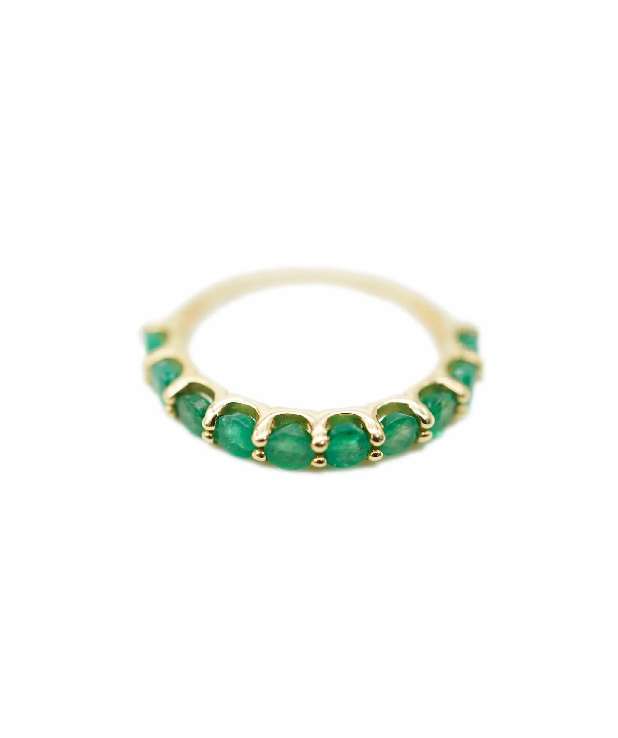 Emerald RDF Half Eternity Ring YG #12 DXBV0016
