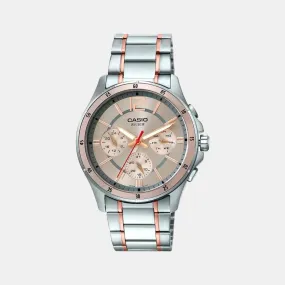 Enticer Men's Chronograph Stainless Steel Watch A1651 - MTP-1374HRG-9AVIF