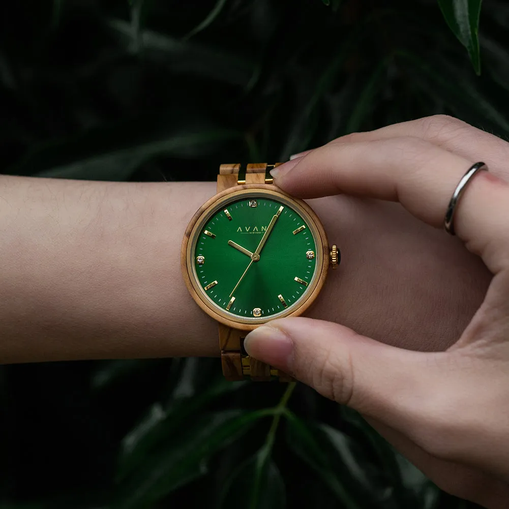 EUPHORIA - GOLD EMERALD - WOMEN'S by AVANTWOOD