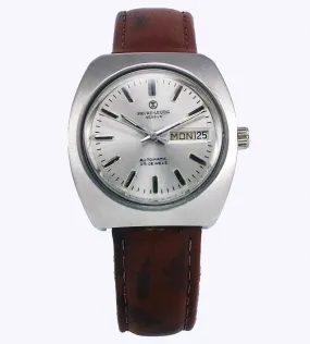 Favre Leuba Geneve 908 Silver Dial Automatic 25 Jewels Men's Wrist Watch