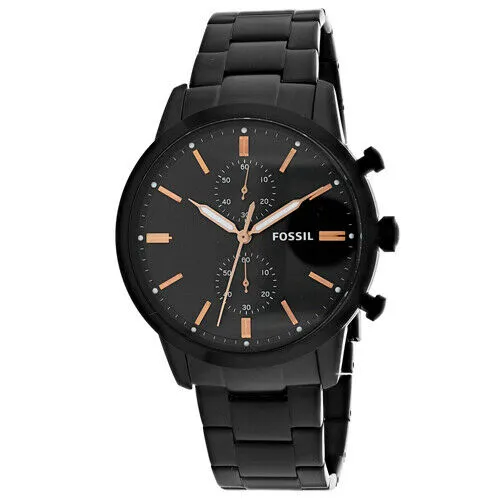 Fossil Townsman Chronograph Black Stainless Steel WatchTownsman 44 mm Chronograph Black Stainless Steel Men's Watch FS5379