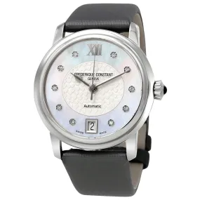 Frederique Constant Slimline Mother of Pearl Diamond Ladies Watch FC-303WHD2P6