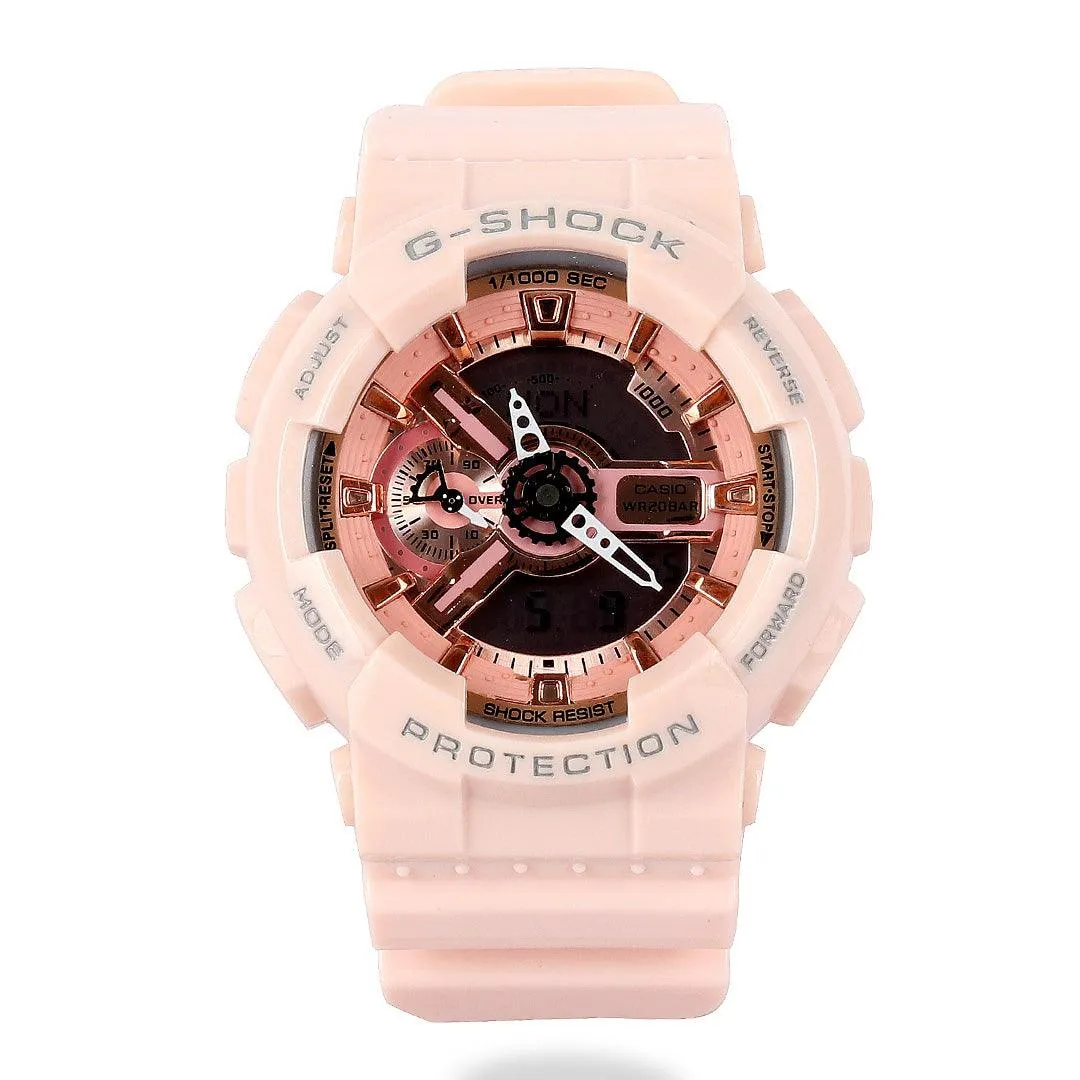 G-Shock Resin-Strap Ana-Digi Baby Pink Watch