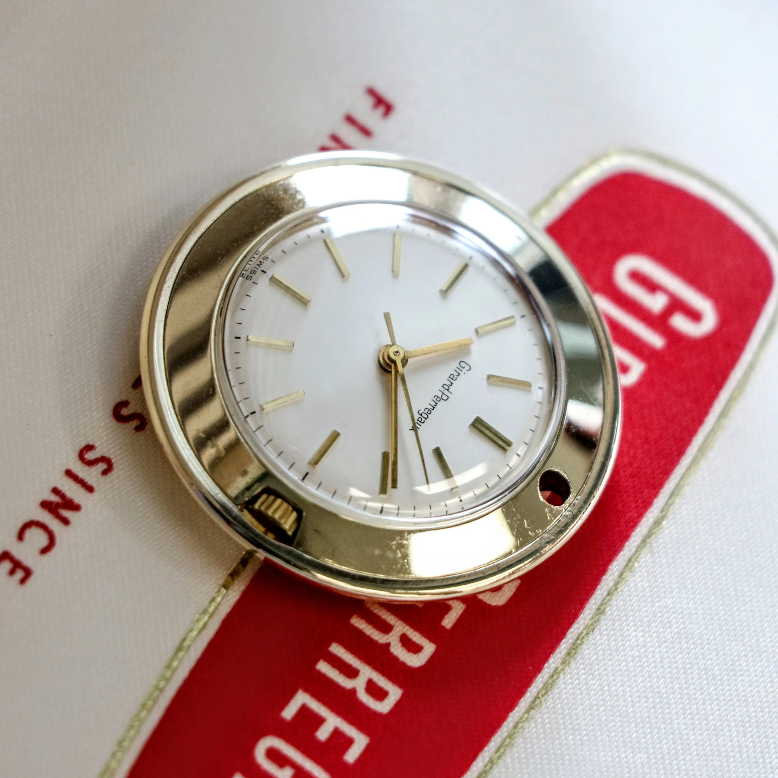 Girard Perregaux Pocket Watch17 Jewels "Personal Pocket Piece" - Full Kit: 3 PW Chains, Box & Papers