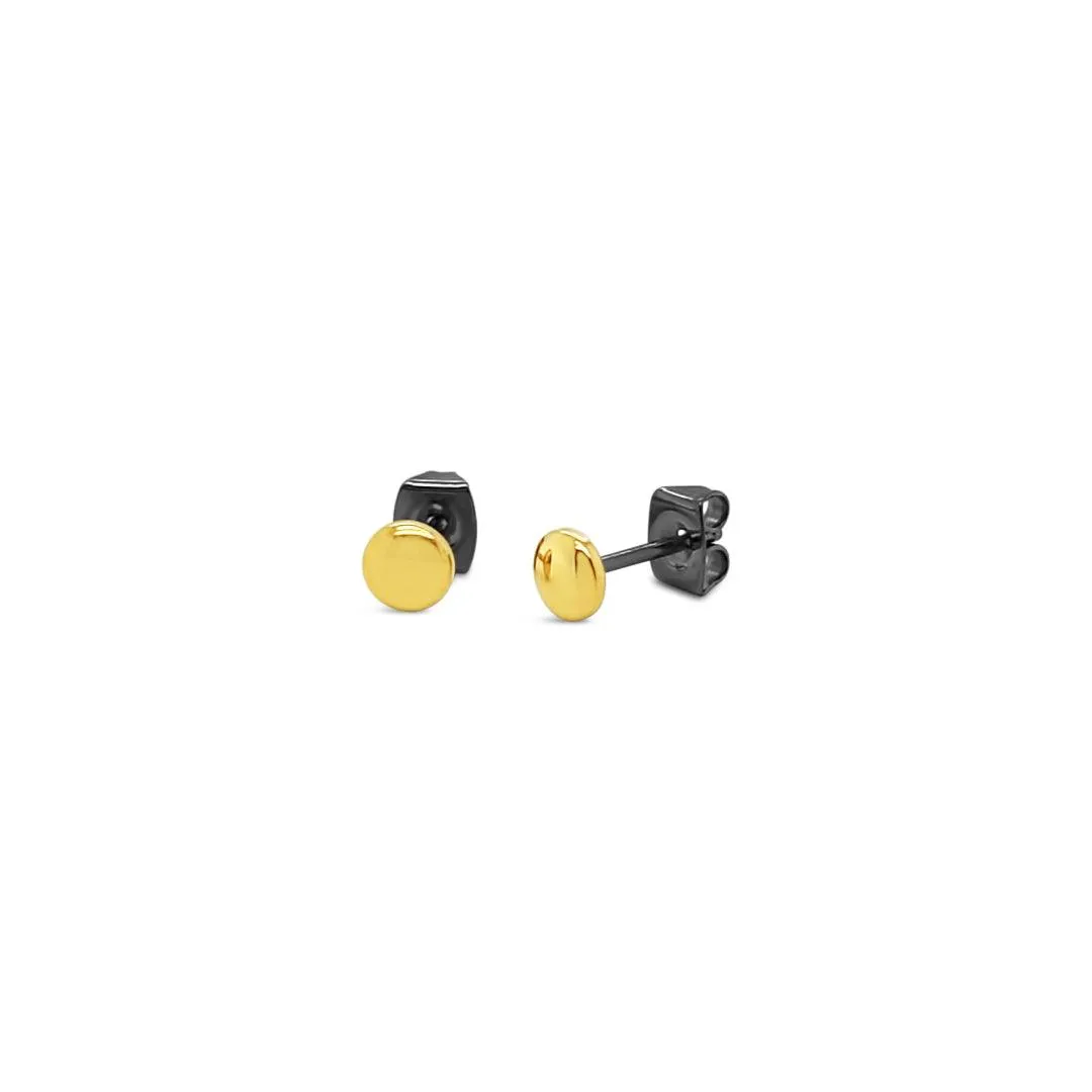 Gold Plated Small Disc Studs