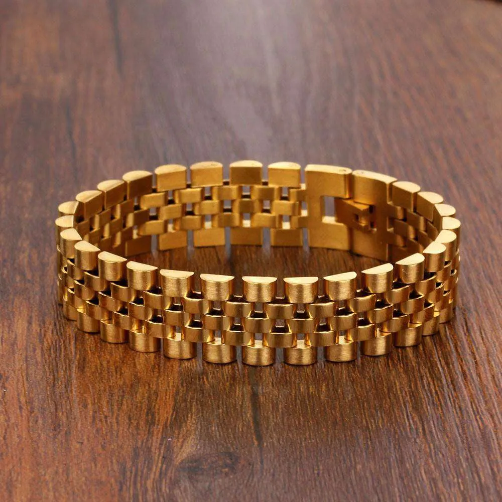 Gold Watch Band Bracelet