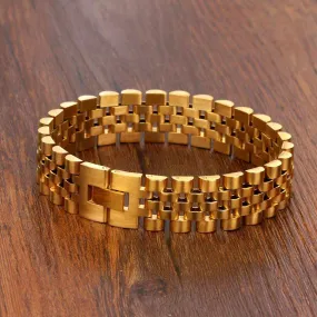 Gold Watch Band Bracelet