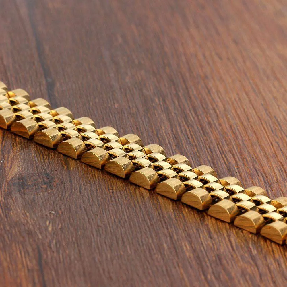 Gold Watch Band Bracelet