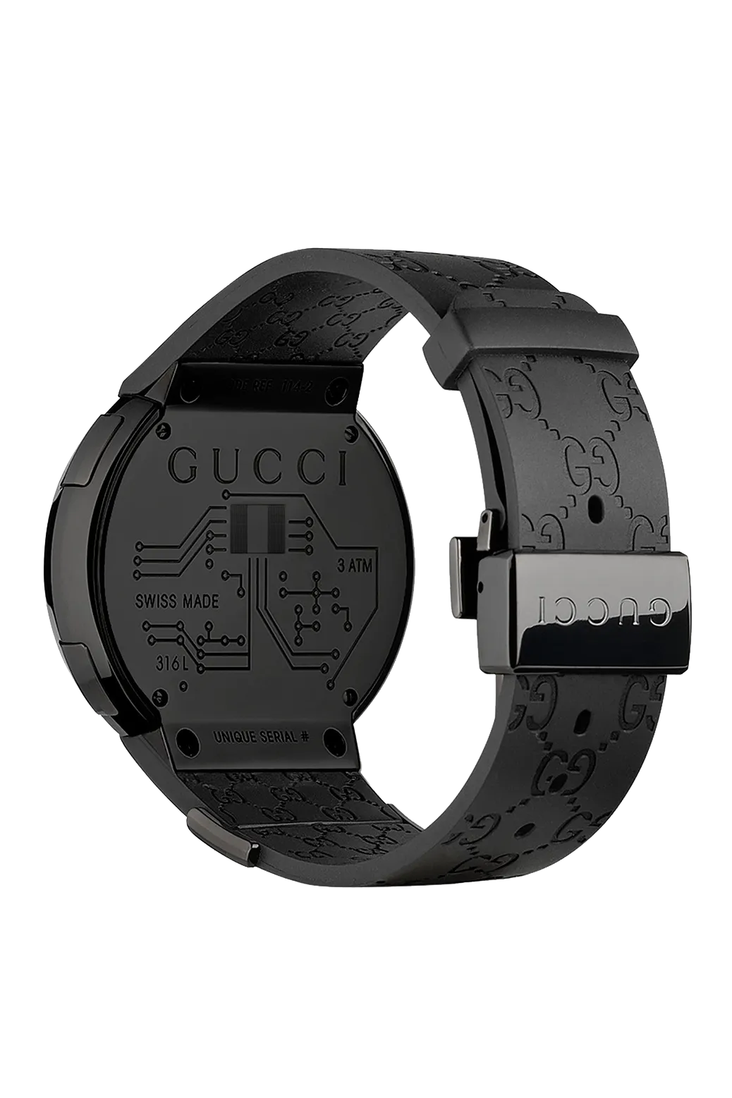 Gucci I Gucci Ion Plated Digital Mens Watch