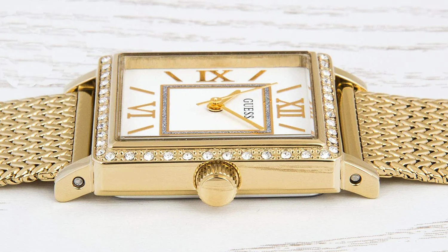 Guess Highline Off white Dial Ladies Watch W0826L2