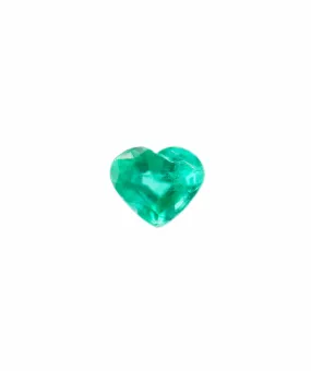 Heart-shaped Zambian emerald, 2.75 carats, in a custom ring mount AHC1956