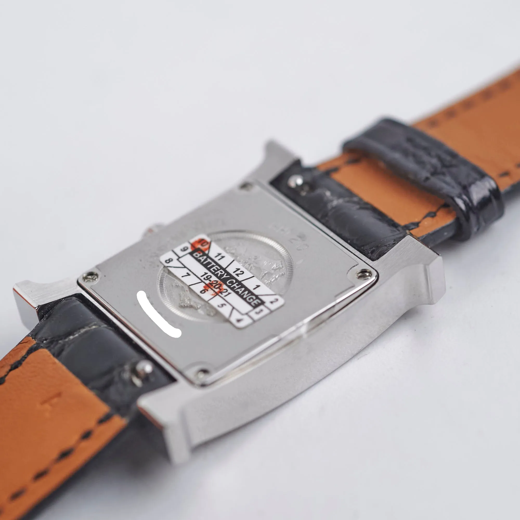 Hermes Heure H Watch Black Diamond Small 25mm
