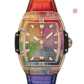 Hublot Spirit of Big Bang King Gold Rainbow Automatic Diamond Watch 665.OX.9910.LR.0999