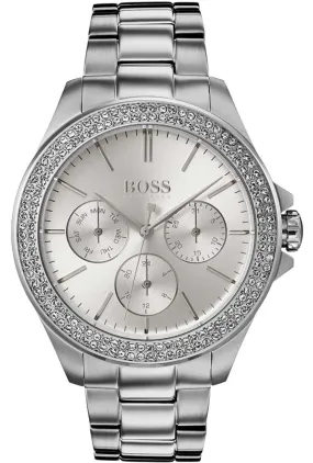 Hugo Boss Crystal Silver Analogue Women's Watch 1502442
