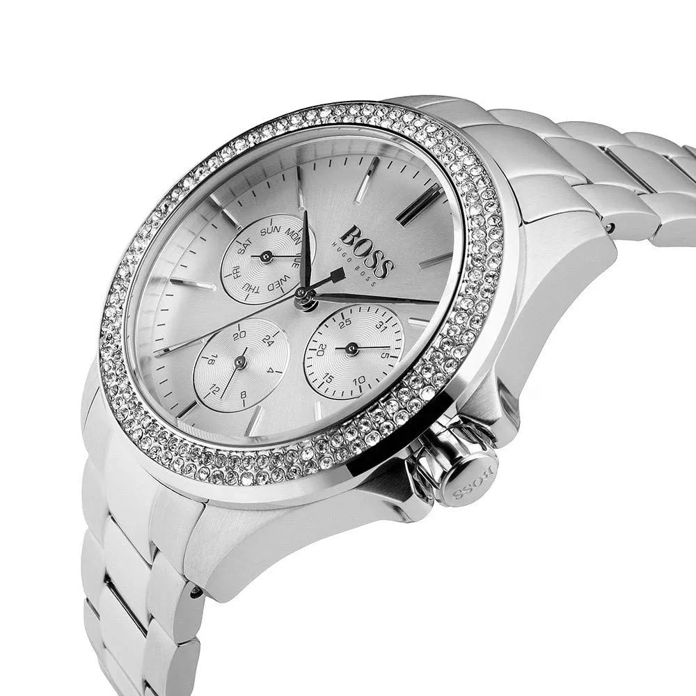 Hugo Boss Crystal Silver Analogue Women's Watch 1502442