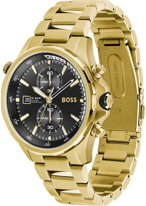 Hugo Boss Globetrotter Gold Chronograph Men's Watch 1513932