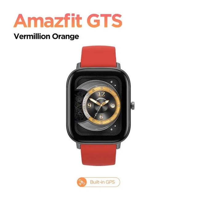 In stock Global Version Amazfit GTS Smart Watch 5ATM Waterproof Swimming Smartwatch 14 Days Battery Music Control for Android