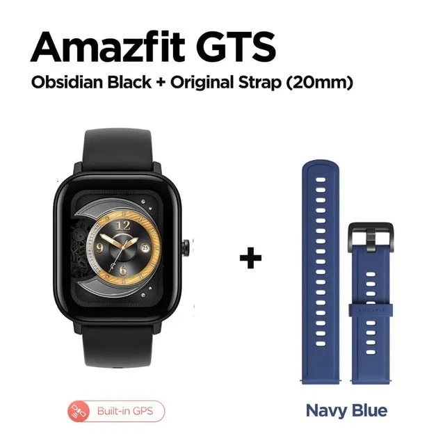 In stock Global Version Amazfit GTS Smart Watch 5ATM Waterproof Swimming Smartwatch 14 Days Battery Music Control for Android