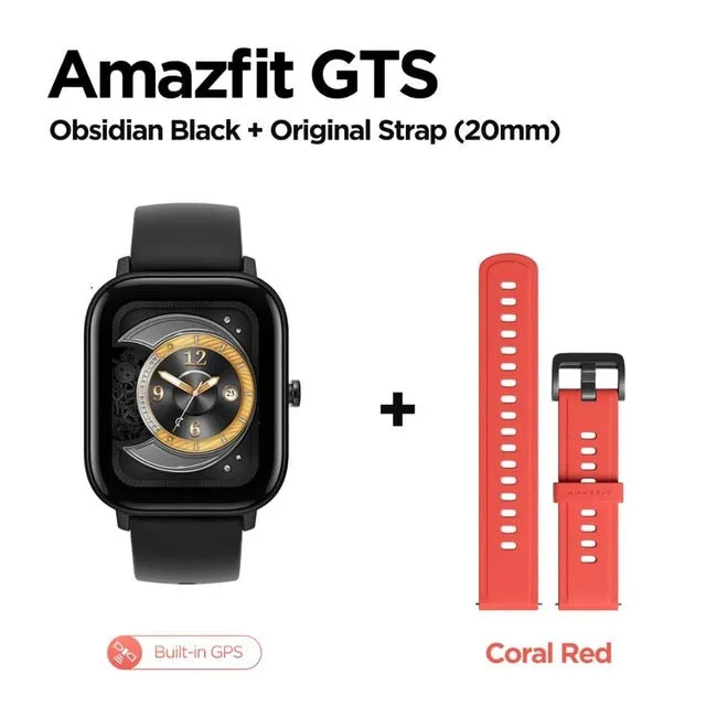 In stock Global Version Amazfit GTS Smart Watch 5ATM Waterproof Swimming Smartwatch 14 Days Battery Music Control for Android