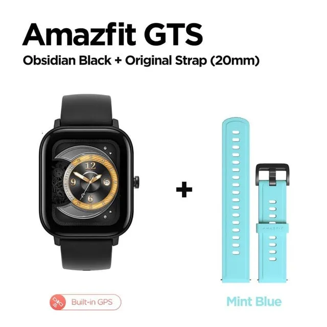 In stock Global Version Amazfit GTS Smart Watch 5ATM Waterproof Swimming Smartwatch 14 Days Battery Music Control for Android