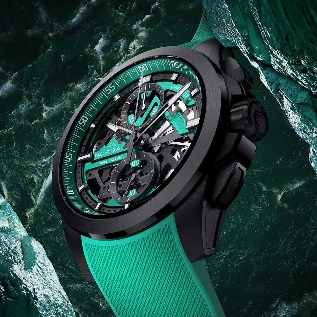 Independence Skeleton Chrono 42MM - Jade