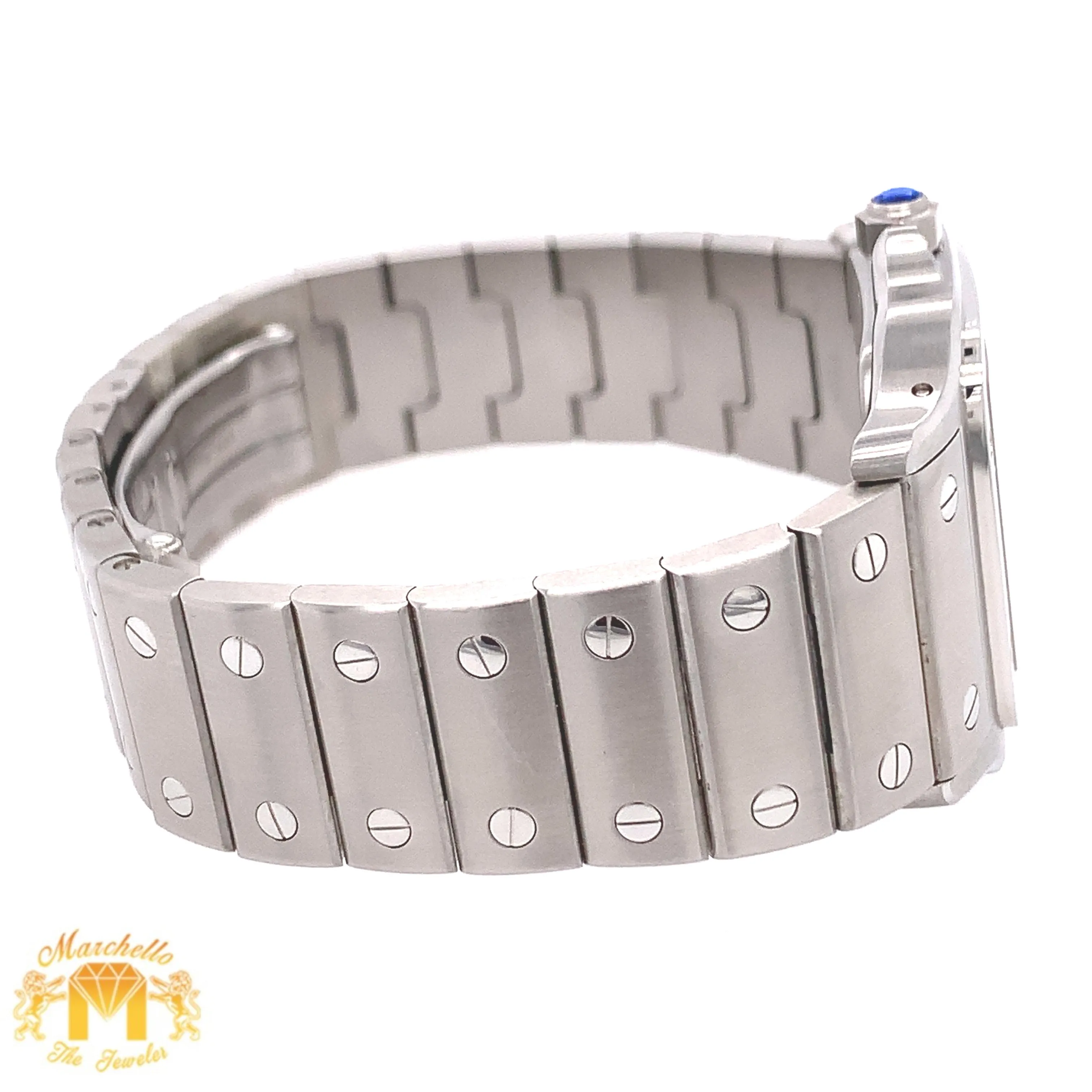 Ladies' Stainless Steel 29mm Cartier  Santos Watch