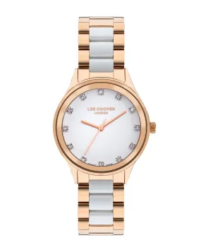 Lee Cooper Women's 35 MM Super Metal Rose Gold Watch – LC07874.430