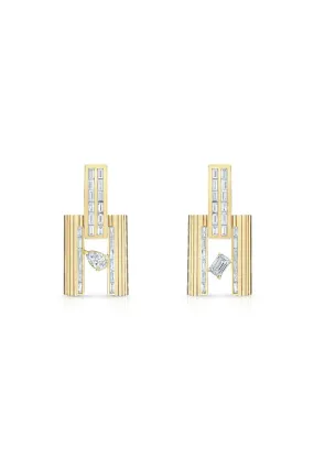 LORAIDA | BLADE DOUBLE EDGE DIAMOND EARRINGS