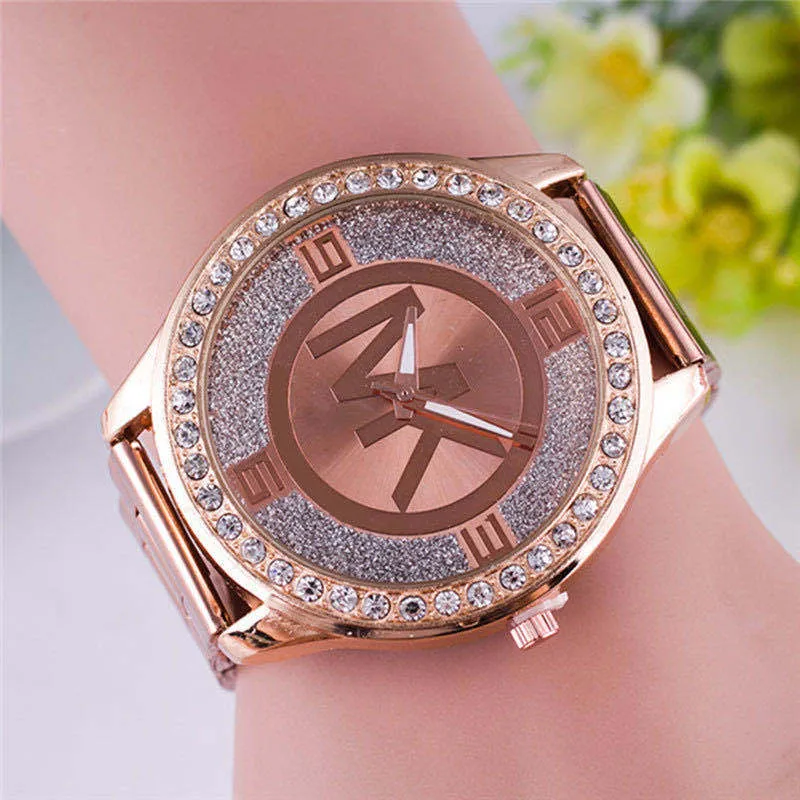 Luxury Ladies Fashion Full Diamond Quartz Watch
