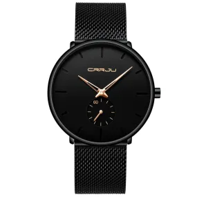 Men's minimalist steel watch