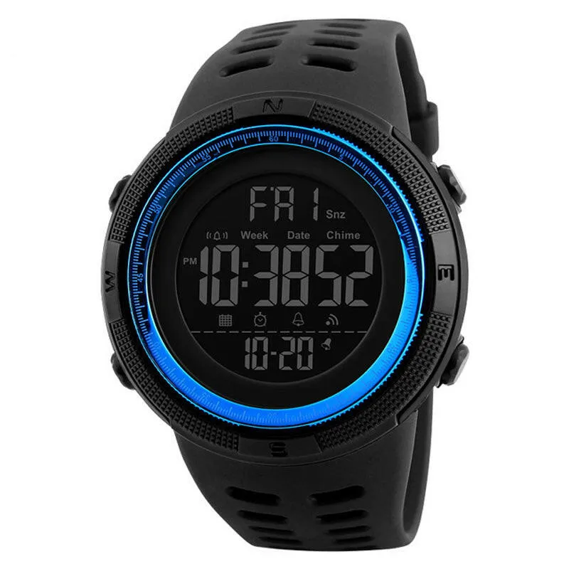 Mens Sports Watches Dive 50m Digital LED Military Watch Men Fashion Casual Electronics Wristwatches