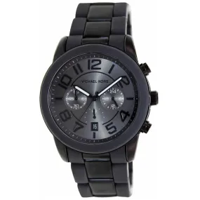 Michael Kors Men's Chronograph MK8322 Mercer Black Silicone Stainless Steel