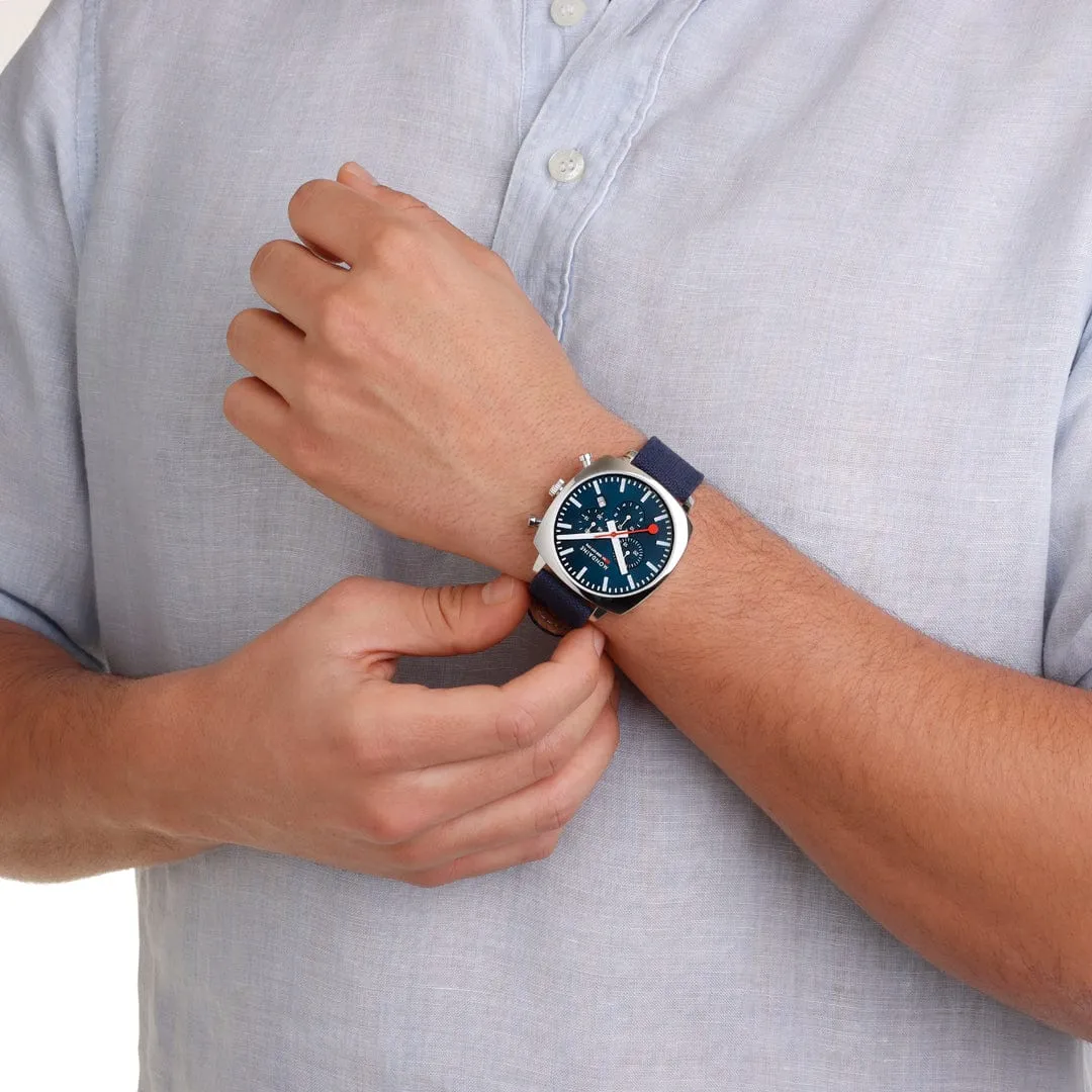 MONDAINE CUSHION OCEAN BLUE, 41 MM- MSL.41440.LD.SET