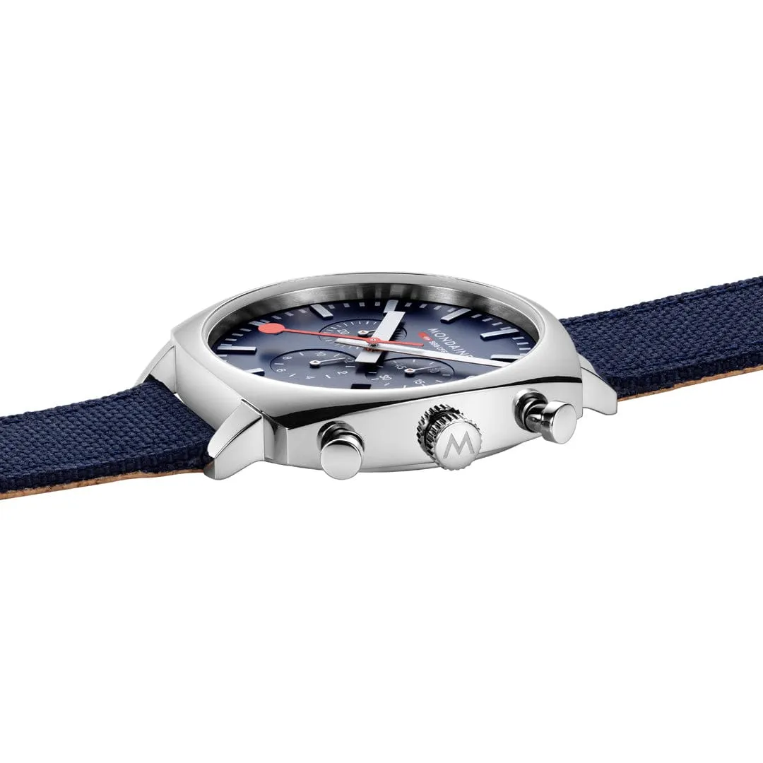 MONDAINE CUSHION OCEAN BLUE, 41 MM- MSL.41440.LD.SET