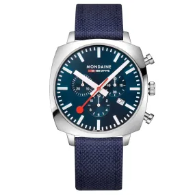 MONDAINE CUSHION OCEAN BLUE, 41 MM- MSL.41440.LD.SET