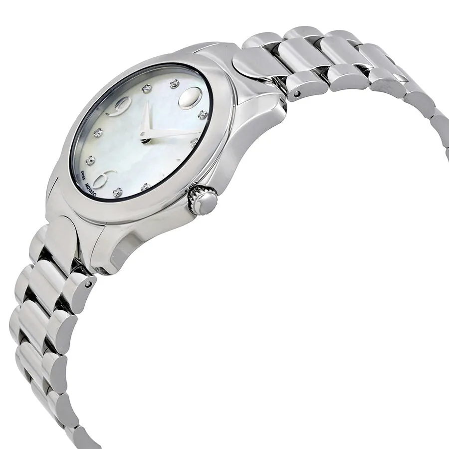 Movado Diamond Mother of Pearl Dial Ladies Watch 0606696