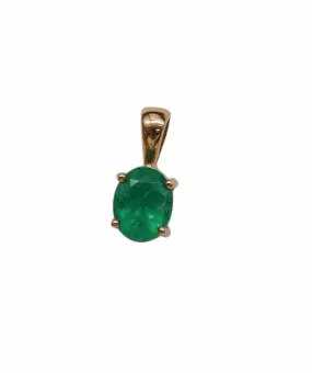 MS7866.6 Emerald Columbian Yellow Gold Natural MS7866.6