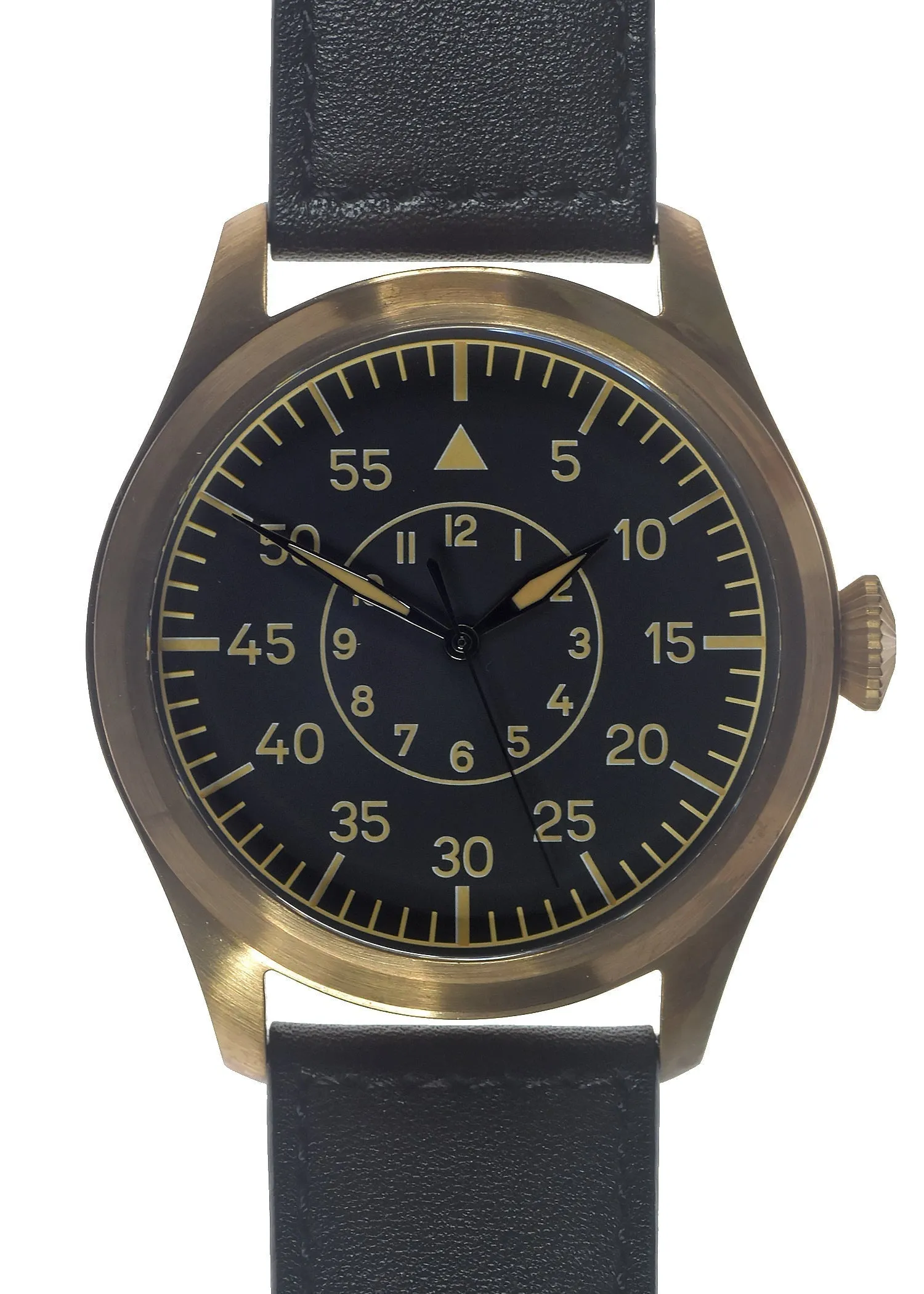 MWC Classic 46mm Limited Edition Bronze XL Luftwaffe Pattern Military Aviators Watch (Retro Dial Version)