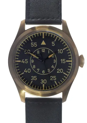 MWC Classic 46mm Limited Edition Bronze XL Luftwaffe Pattern Military Aviators Watch (Retro Dial Version)