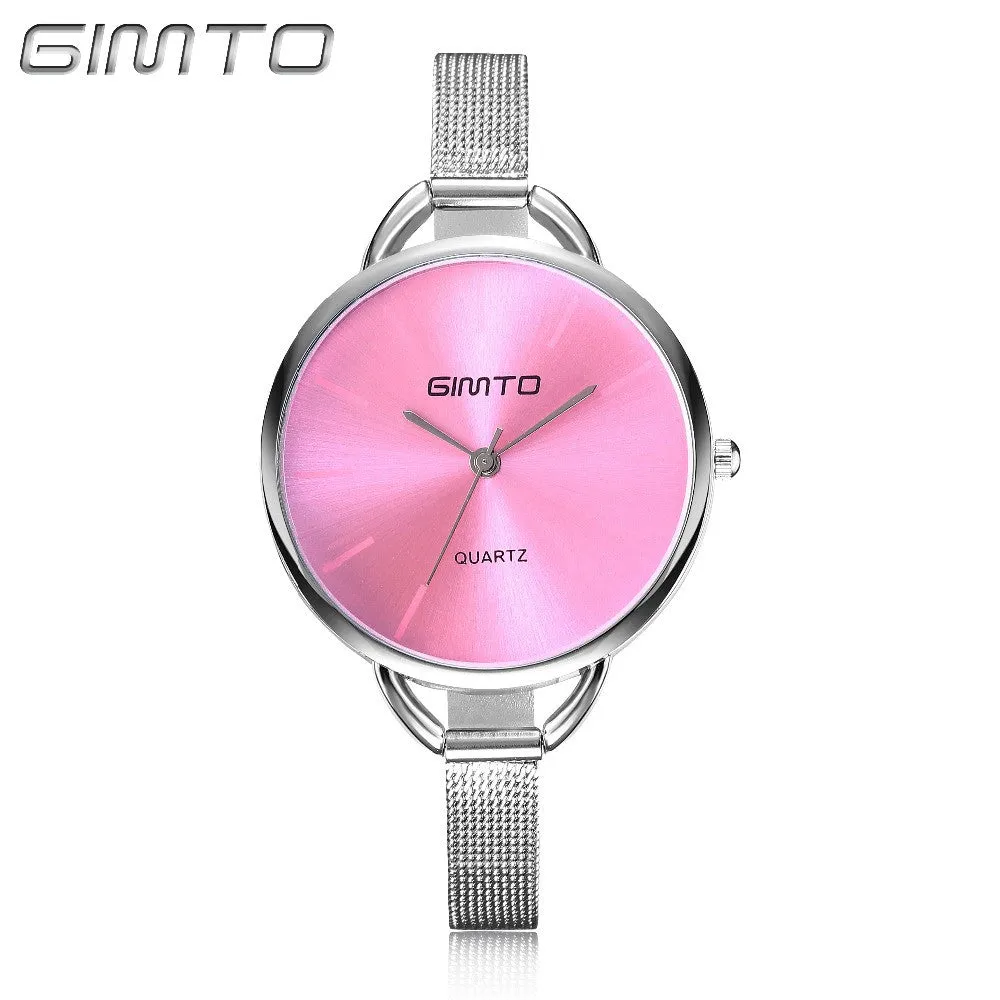 NEW Fashion Design Luxury Brand silver watch women watches casual Minimalist Wristwatches Gift Steel Strap Women's dress Watch