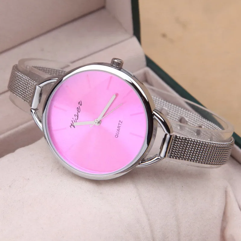 NEW Fashion Design Luxury Brand silver watch women watches casual Minimalist Wristwatches Gift Steel Strap Women's dress Watch