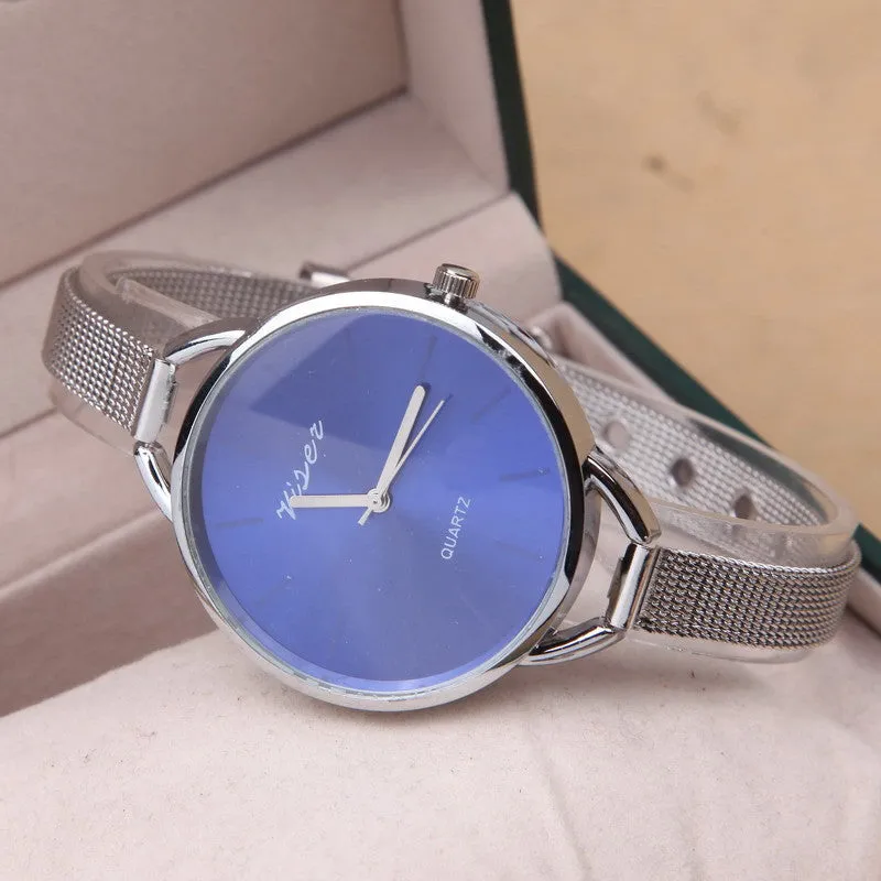 NEW Fashion Design Luxury Brand silver watch women watches casual Minimalist Wristwatches Gift Steel Strap Women's dress Watch
