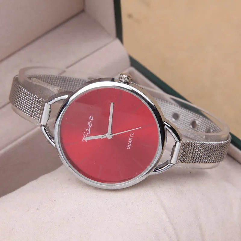 NEW Fashion Design Luxury Brand silver watch women watches casual Minimalist Wristwatches Gift Steel Strap Women's dress Watch